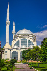 Fototapeta na wymiar The Ebu Beker Mosque in Shkoder City, Albania, Europe.