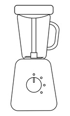 Flat icon of steamer blender for feeding a baby. Vector Illustration isolated on white background.