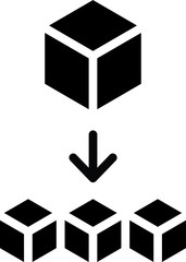 Microservices icon. vector