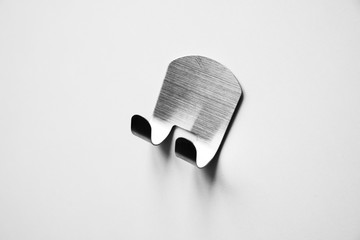 towel hooks, clothes rack, on a white background