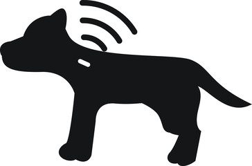Dog microchip icon