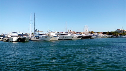 yachts in the bay