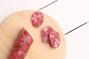 delicious traditional sausage made in Spanish