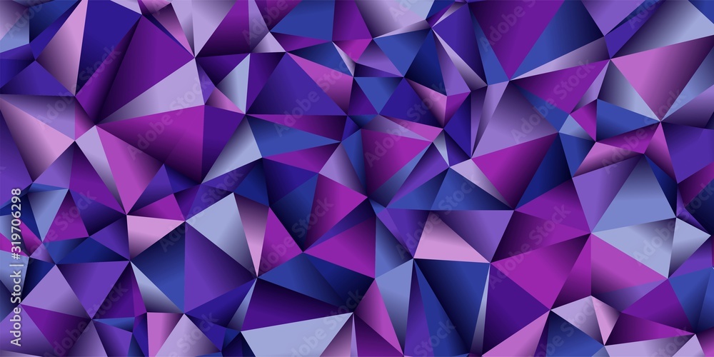 Poster abstract red polygonal triangular low poly mosaic background