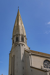 View of Saint-Leon church. Saint-Leon is a parish church located in the 15th arrondissement of...