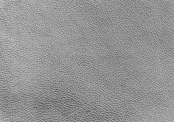  Genuine Leather. Gray background. Silver texture of leather material.