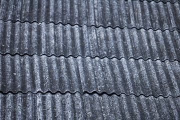 Old, gray roof abstract backgorund texture with patterns and lines.