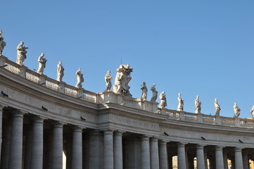 St Peter's Square (Piazza San Pietro) in Vatican City.