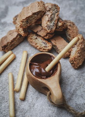 delicious mouth-watering sweets on the table