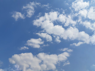 Fototapeta premium White clouds on blue sky.