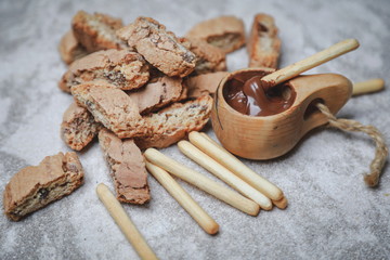 delicious mouth-watering sweets on the table