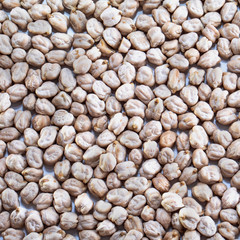 Chickpeas on a white isolated background. Food peas for your website design. Kitchen theme cuisine and cooking