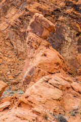 Red desert landscape of the Valley of Fire State Park, USA