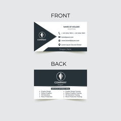Unique and corporate vector business card design editable and ready for use