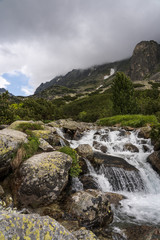 Fototapeta na wymiar River stream in High Tatras mountains