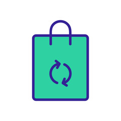 Environmental pack icon vector. Thin line sign. Isolated contour symbol illustration