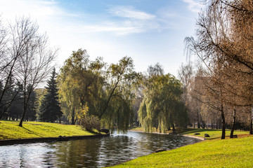 Obraz premium river, stadium, landscape, 