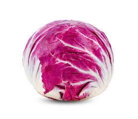 Fototapeta premium Radicchio, red salad isolated on white