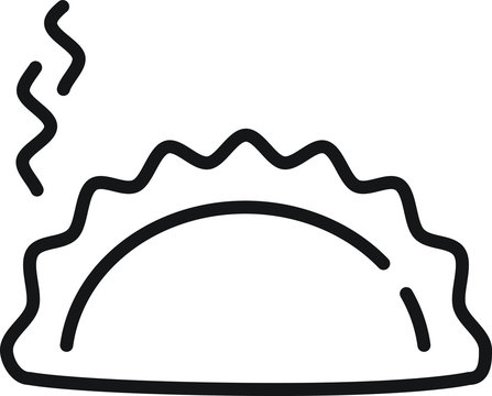 recommend clip art: Dumpling icon, vector