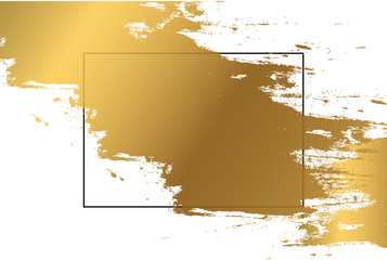 Gold Paint Glittering Textured Art