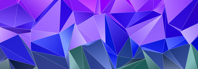 Fototapeta premium Triangular 3d, modern background