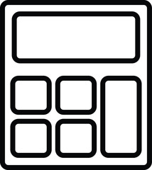 calculator icon, vector