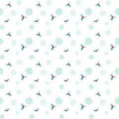 Seamless Christmas pattern. Vector illustration.