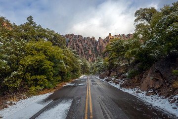 Chiricahua HooDoos in the snow