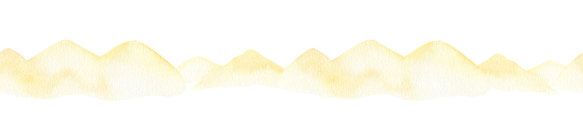 Watercolor Desert Seamless Border