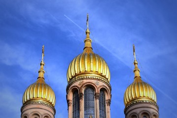Fototapeta na wymiar Wiesbaden - Russian Orthodox Church