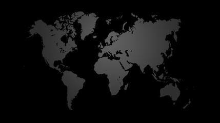 Fototapeta na wymiar World map outline illustration as image