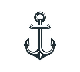 ship anchor vector graphic design for logo and illustration