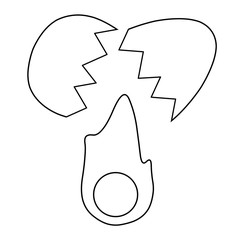 icon of a broken egg 