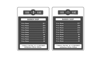 Salon Price List Photos Royalty Free Images Graphics Vectors