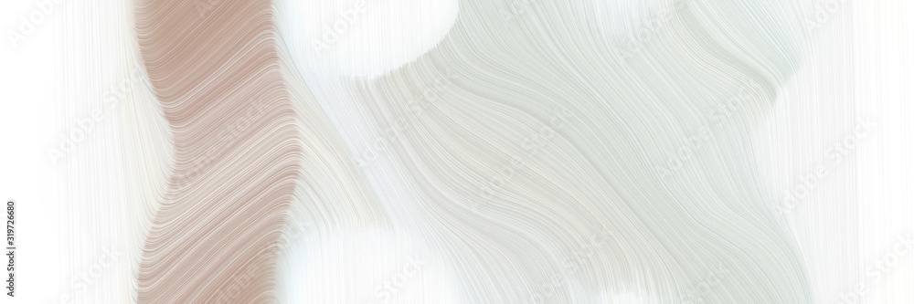 Aufkleber moving header design with beige, rosy brown and silver colors. dynamic curved lines with fluid flowing waves and curves