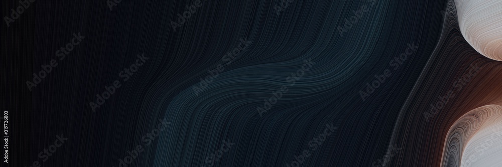 Poster flowing banner with very dark pink, dark gray and old mauve colors. dynamic curved lines with fluid 