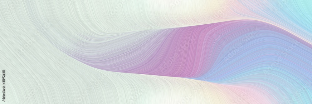 Poster artistic designed horizontal banner with light gray, pastel violet and light steel blue colors. dyna