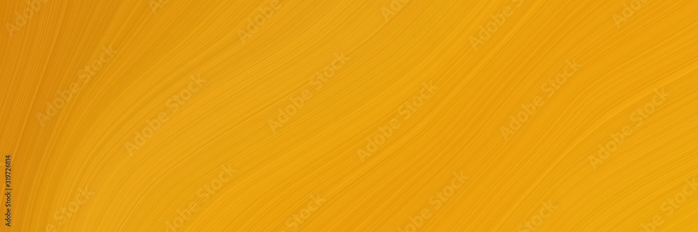 Poster flowing header with golden rod, vivid orange and dark golden rod colors. dynamic curved lines with fluid flowing waves and curves