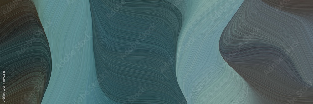 Aufkleber flowing header with dark slate gray, light slate gray and very dark green colors. dynamic curved lines with fluid flowing waves and curves
