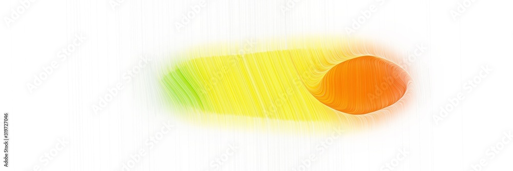 Poster colorful banner design with vivid orange, gold and old lace colors. dynamic curved lines with fluid 
