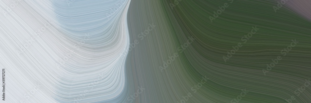 Aufkleber decorative horizontal header with light gray, dark slate gray and dark gray colors. dynamic curved lines with fluid flowing waves and curves