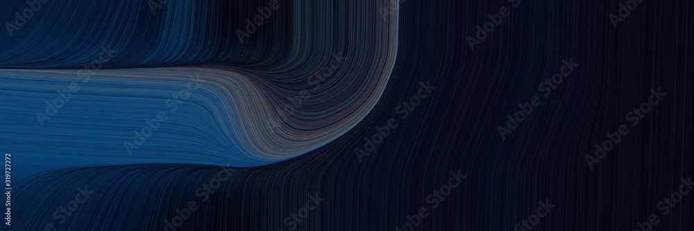 Aufkleber decorative header with very dark blue, dark slate gray and dim gray colors. dynamic curved lines with fluid flowing waves and curves