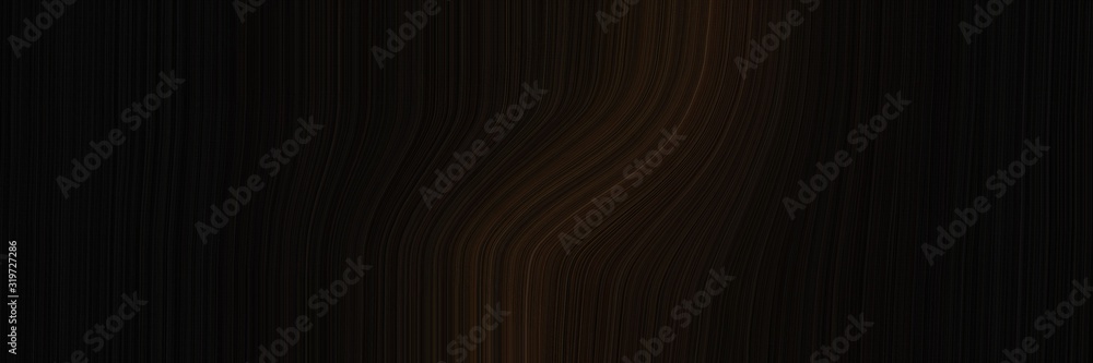 Poster decorative banner design with black, very dark pink and very dark green colors. dynamic curved lines