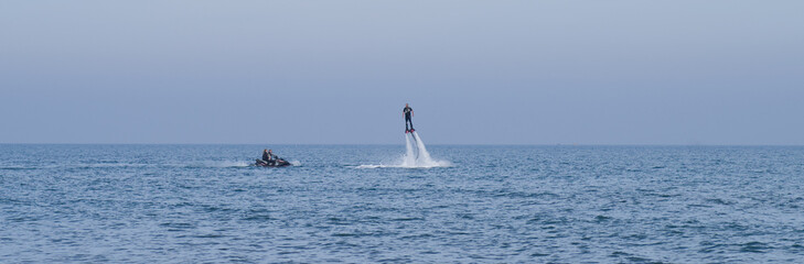 Naklejka premium Flyboard