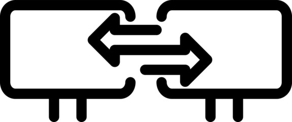 Migration icon, vector