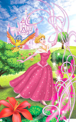 Princess in magic garden