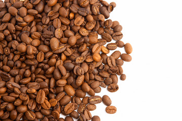 Fototapeta premium Roasted coffee beans background