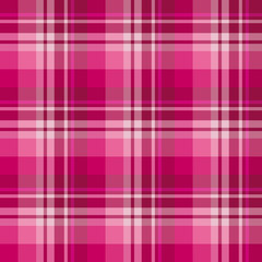 Seamless pattern in stylish bright berry pink colors for plaid, fabric, textile, clothes, tablecloth and other things. Vector image.