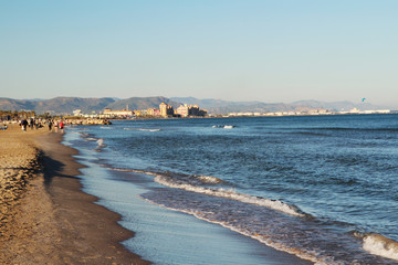 La Malva-Rosa beach in Valencia, Spain