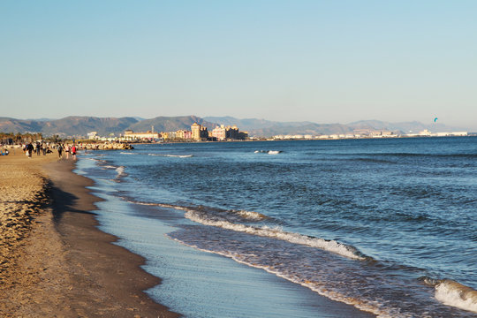 La Malva-Rosa beach in Valencia, Spain
